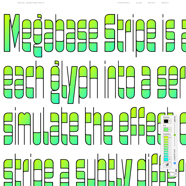 screenshot of Megabase Stripe