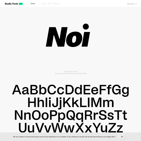 screenshot of Noi Grotesk Family