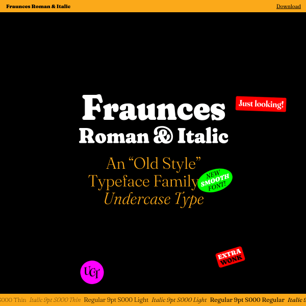 screenshot of Fraunces