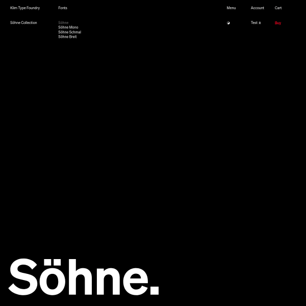 screenshot of Söhne