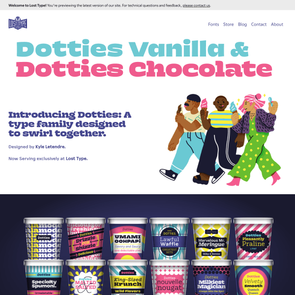 screenshot of Dotties