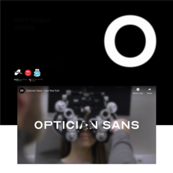 screenshot of Optician Sans