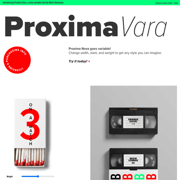 screenshot of Proxima Vara