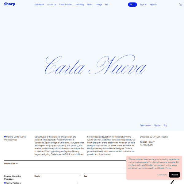 screenshot of Carta Nueva