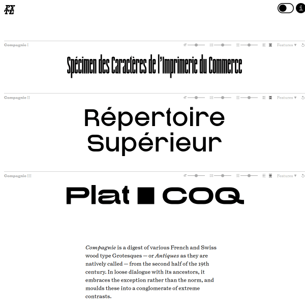 screenshot of Compagnie