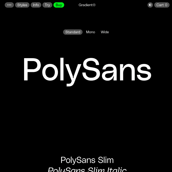 screenshot of PolySans