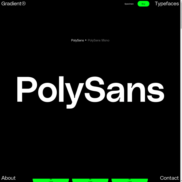 screenshot of PolySans