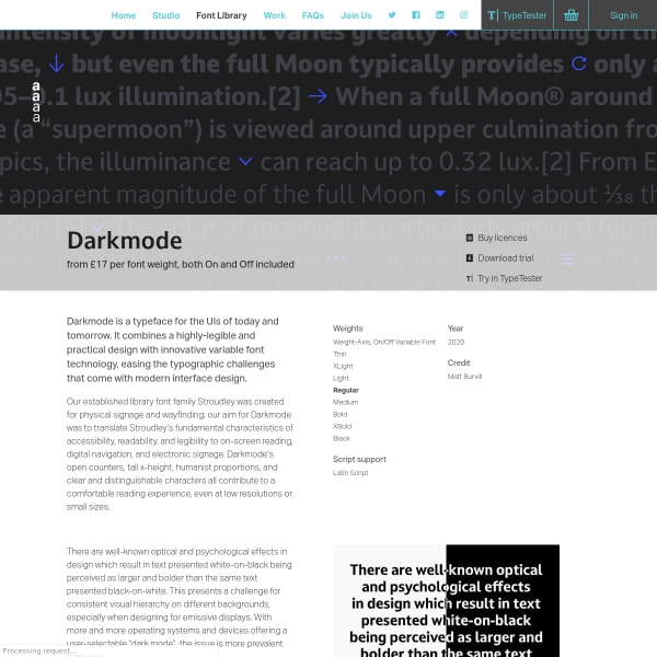 screenshot of Darkmode