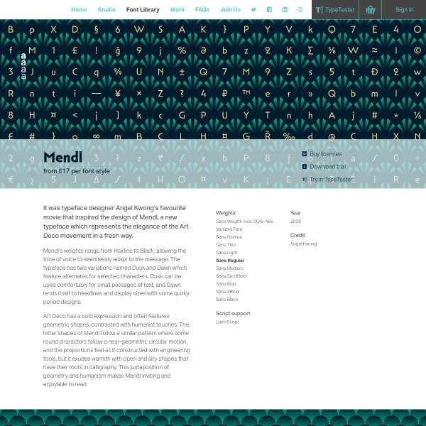 screenshot of Mendl