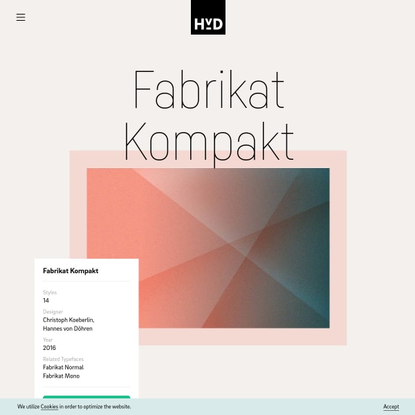 screenshot of Fabrikat Kompakt