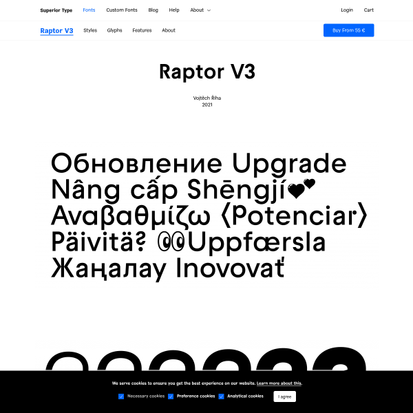 screenshot of Raptor V3