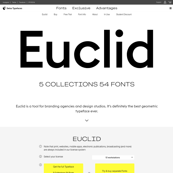 screenshot of Euclid