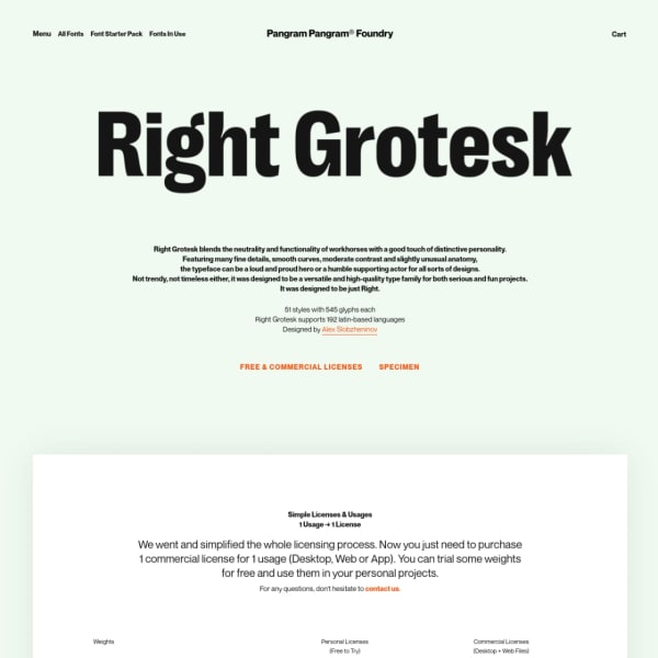 Right Grotesk