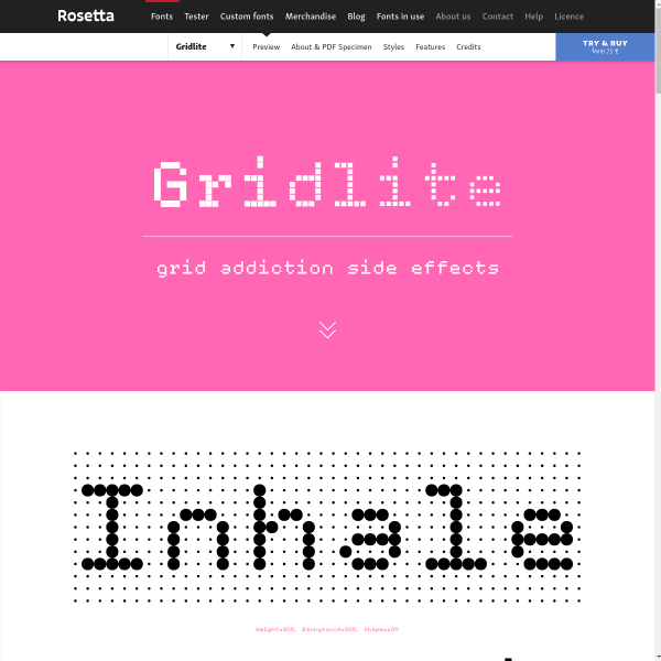 Rosetta type - Gridlite