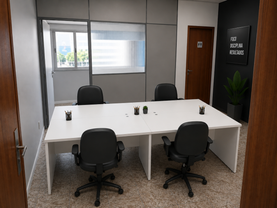 Foto de la sala Oficina privada para 5 puestos · 10 a 20 m² en Vila Nova Manchester, São Paulo (1/3)
