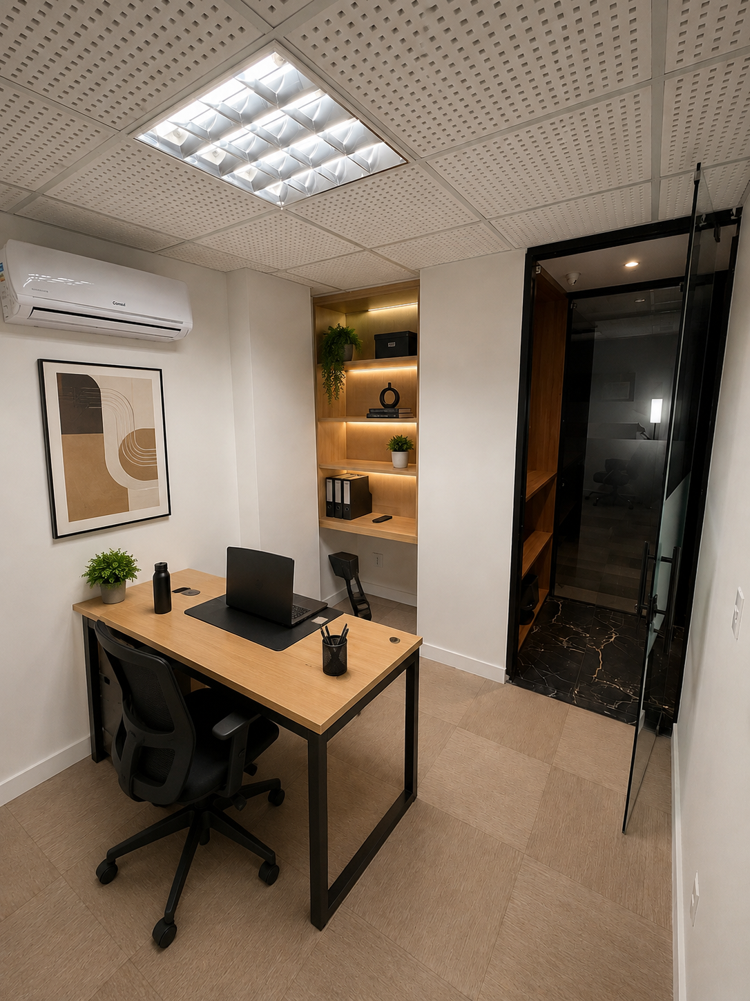 Foto da sala Escritório privativo para 1 posição · 10 a 20 m² em Centro Cívico, Curitiba (3/3)
