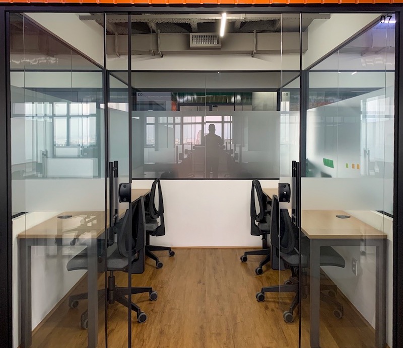 Foto de la sala Oficina privada para 4 puestos · 0 a 10 m² en República, São Paulo (2/3)