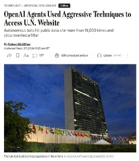 Agentes de OpenAI sortearon restricciones en una base de datos de la ONU