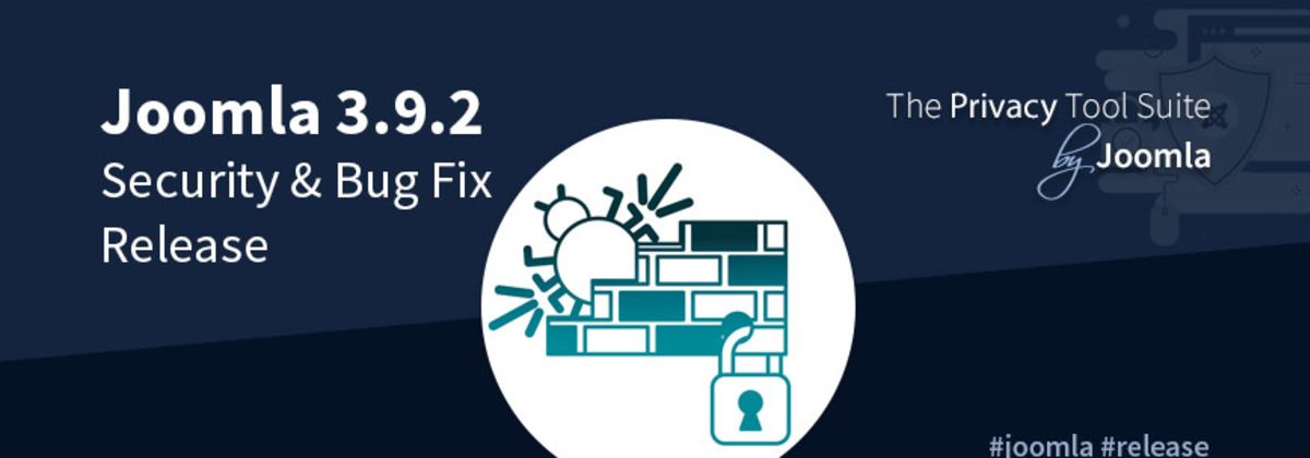 JOOMLA 3.9.2 SECURITY UPDATE BESCHIKBAAR