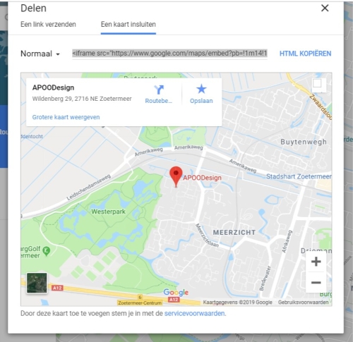 google maps iframe