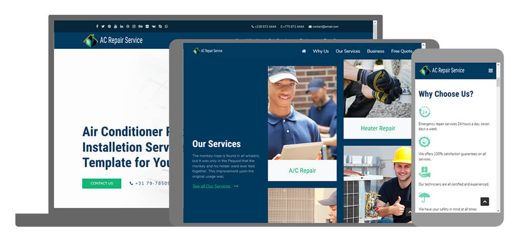 Adventure een U-Page One website