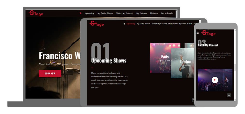 Stage een U-Page One website