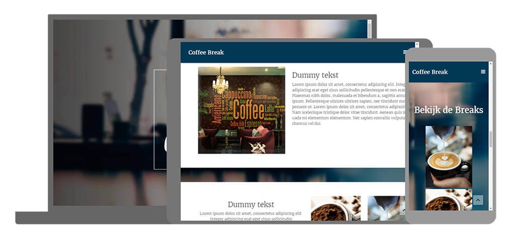 COFFEE BREAK een U-Page One website