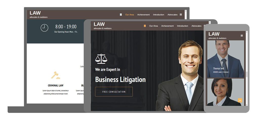 Law een U-Page One website