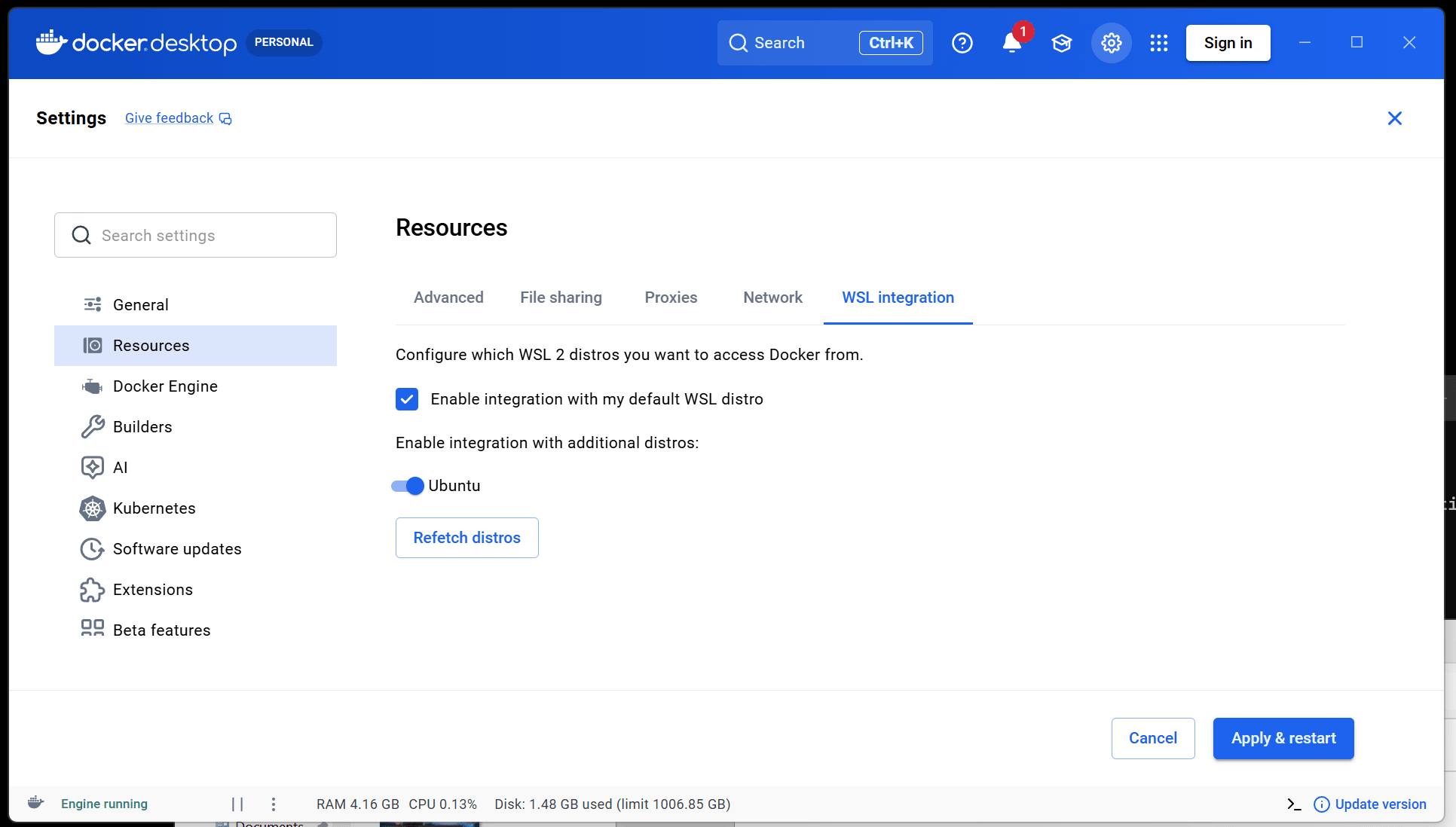 Docker Desktop