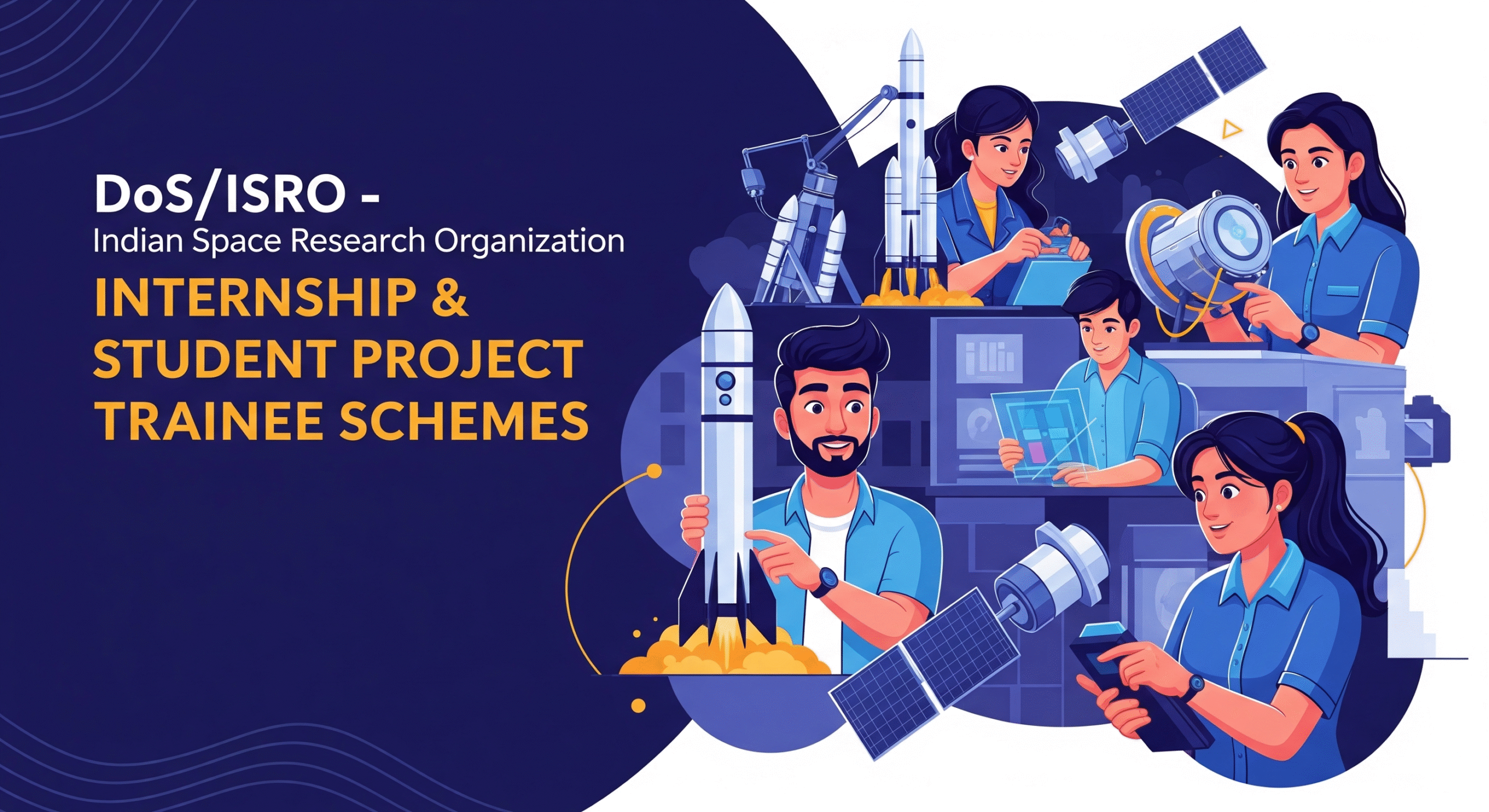 DoS/ISRO Internship & Student Project Trainee Schemes