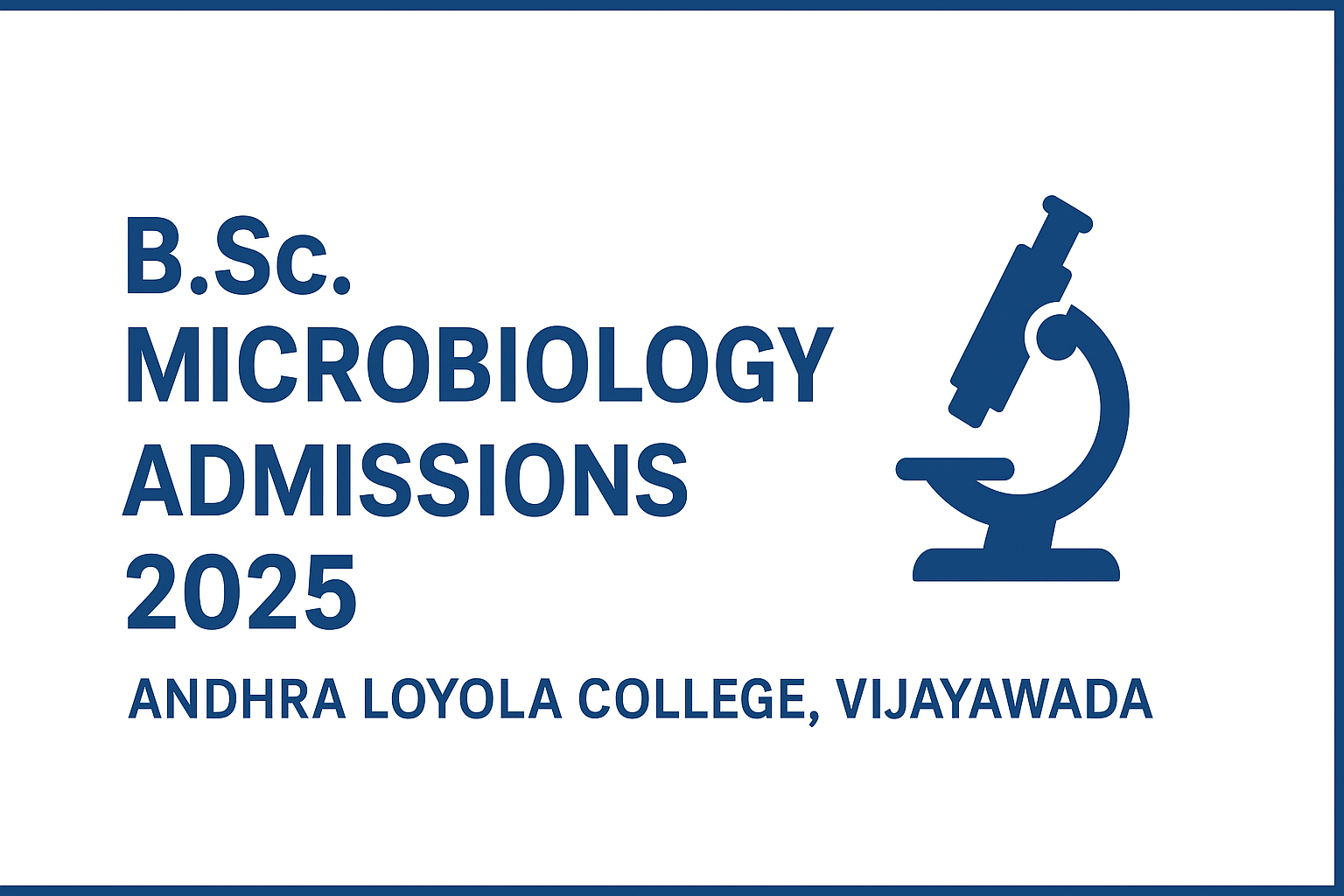 B.Sc. Microbiology Admissions 2025