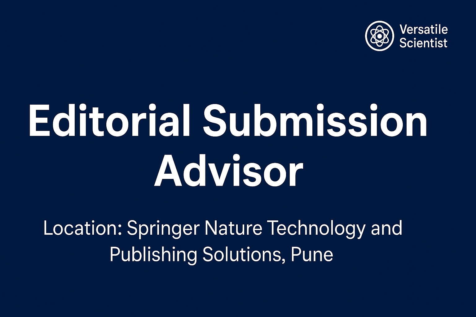 Calling Candidates from Diverse Academic Backgrounds: Publishing Career at Pune!