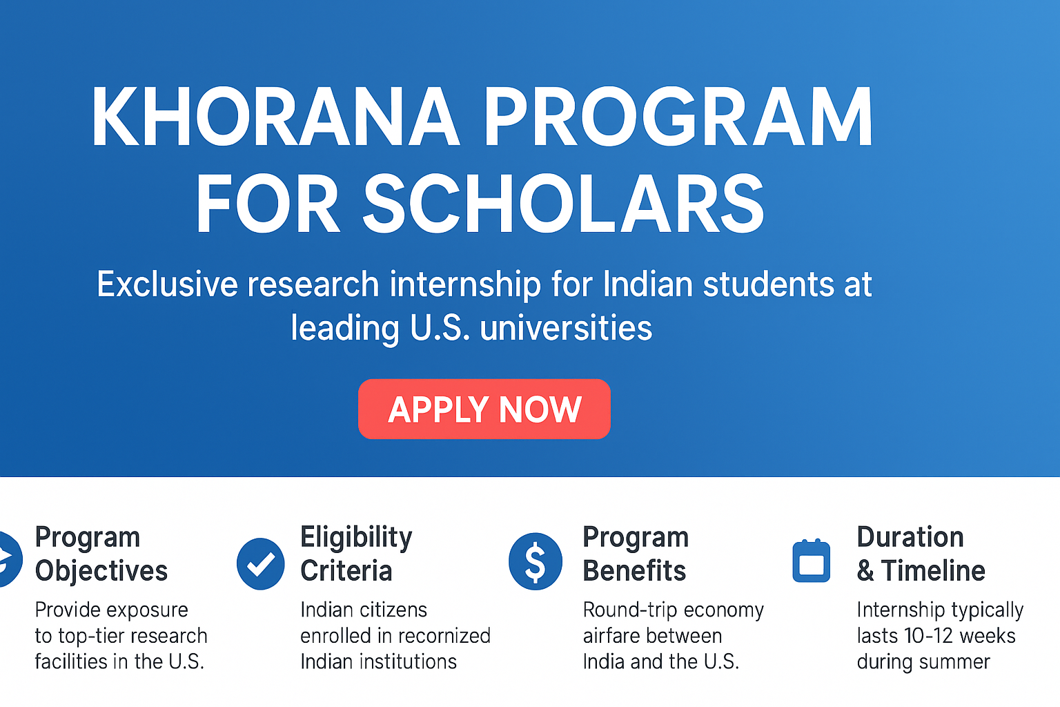 Khorana Program for Scholars