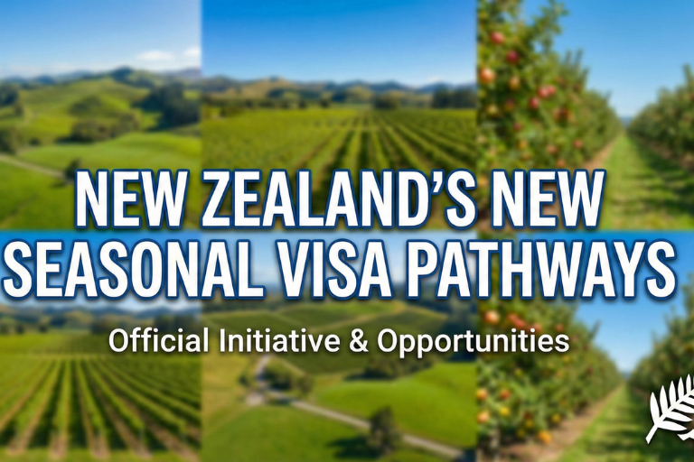 New Zealand’s New Seasonal Visa Pathways: Opening 8 December 2025