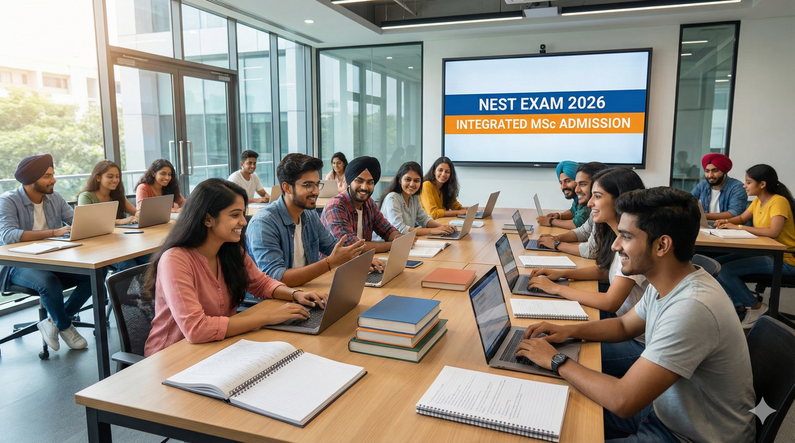 NEST Exam 2026 students preparing for integrated MSc admission