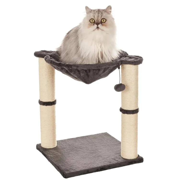 Sturdy Cat Condo Tower with Hammock Bed and Scratching Posts