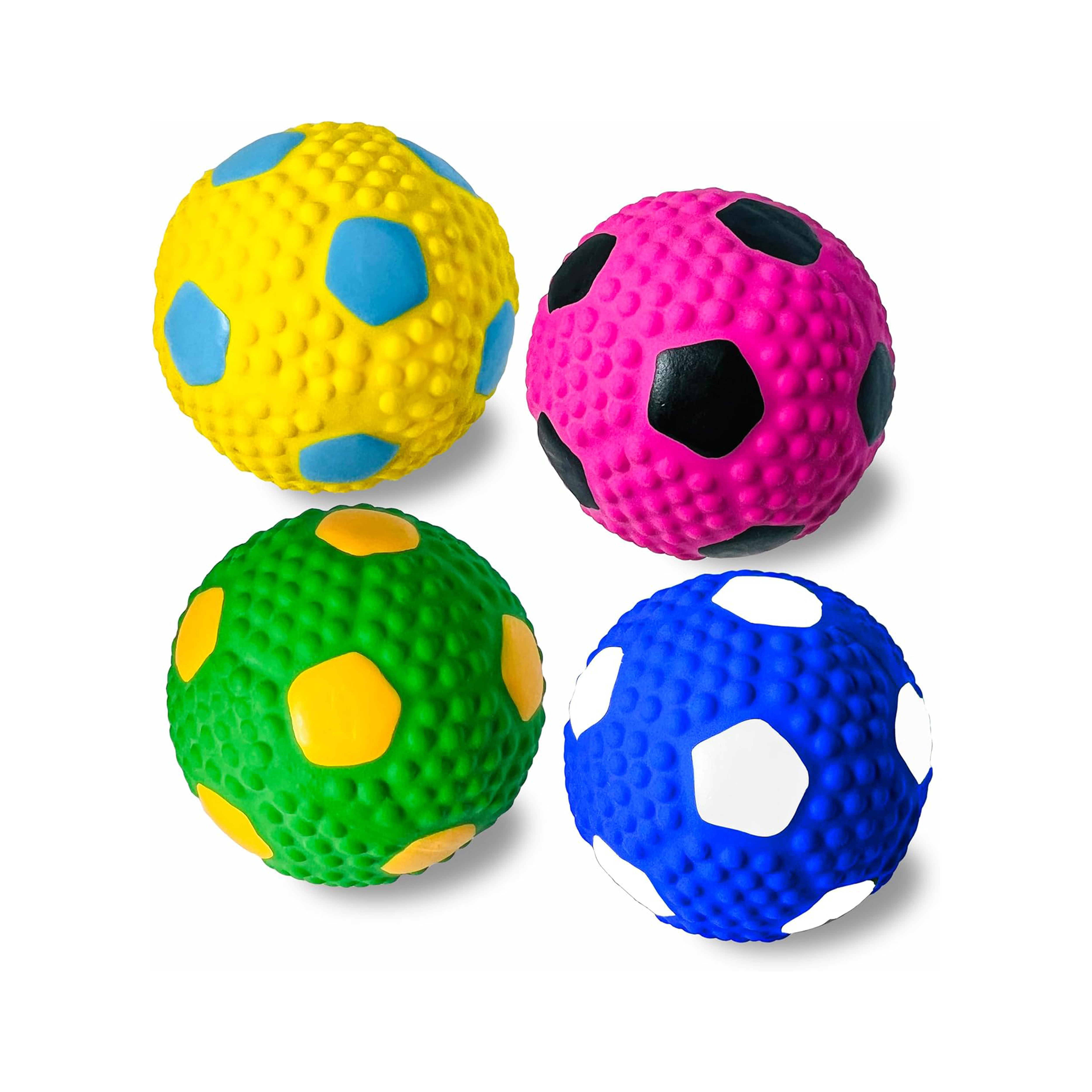 High Quality Blue Yellow Green Exercise Small Animals Luxury Rubber Interactive Dog Chew Toy Ball
