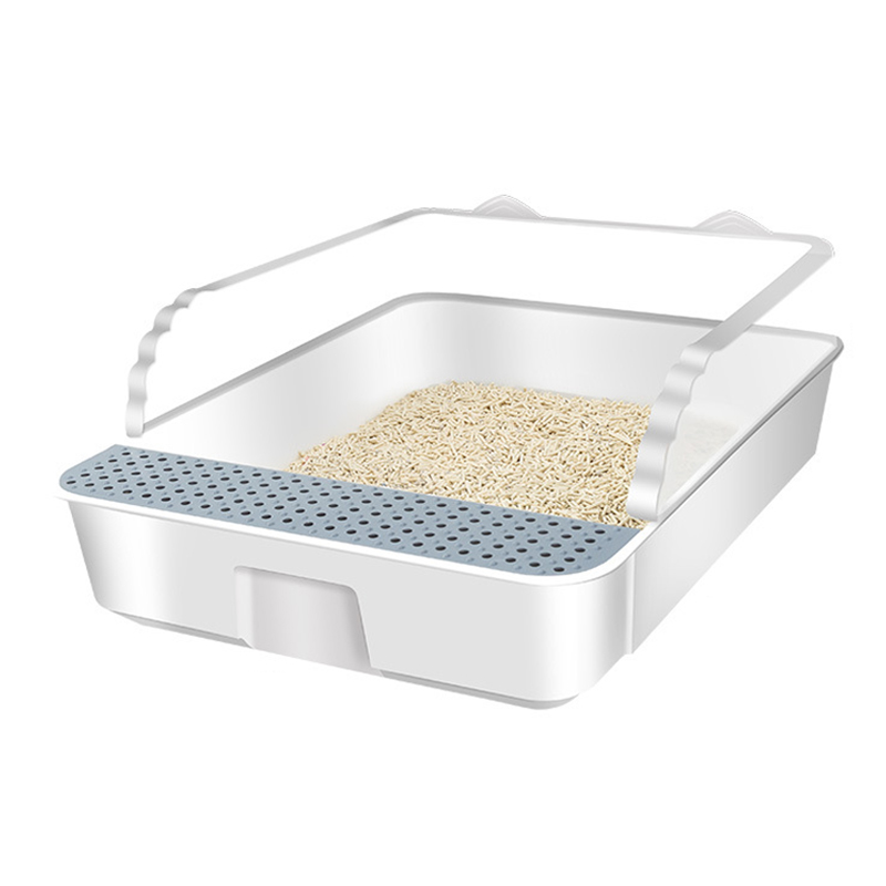Self Cleaning Cat Litter Box Large Open Top Cat Toilet Litter Box With Sifter