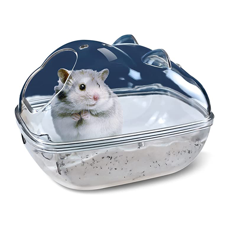Ice Hamster Bathtub Box Hamster Sand Bath Container Transparent Hamster Bathroom