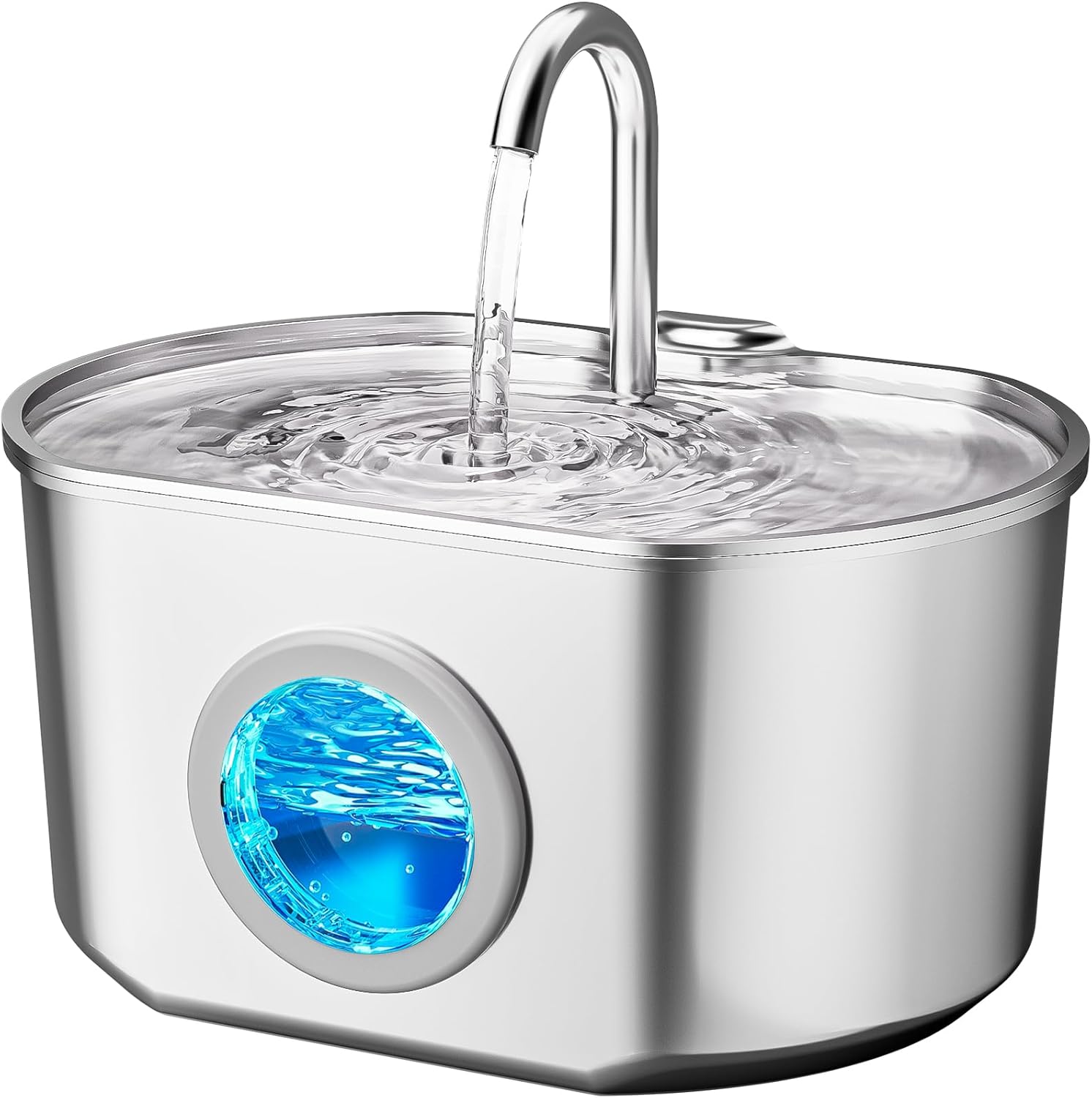 Stainless Steel Automatic Pet Water Fountain Ultra Quiet Drinking Water Dispenser Bowl Indoor Water Feeding Supplies Cats