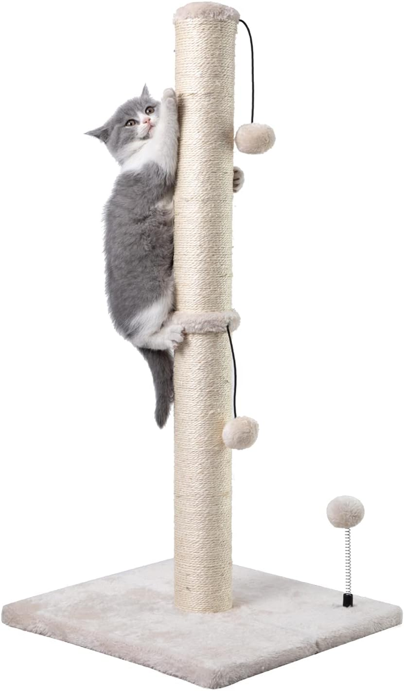 34” Tall Cat Scratching Post Premium Basics Kitten Scratcher