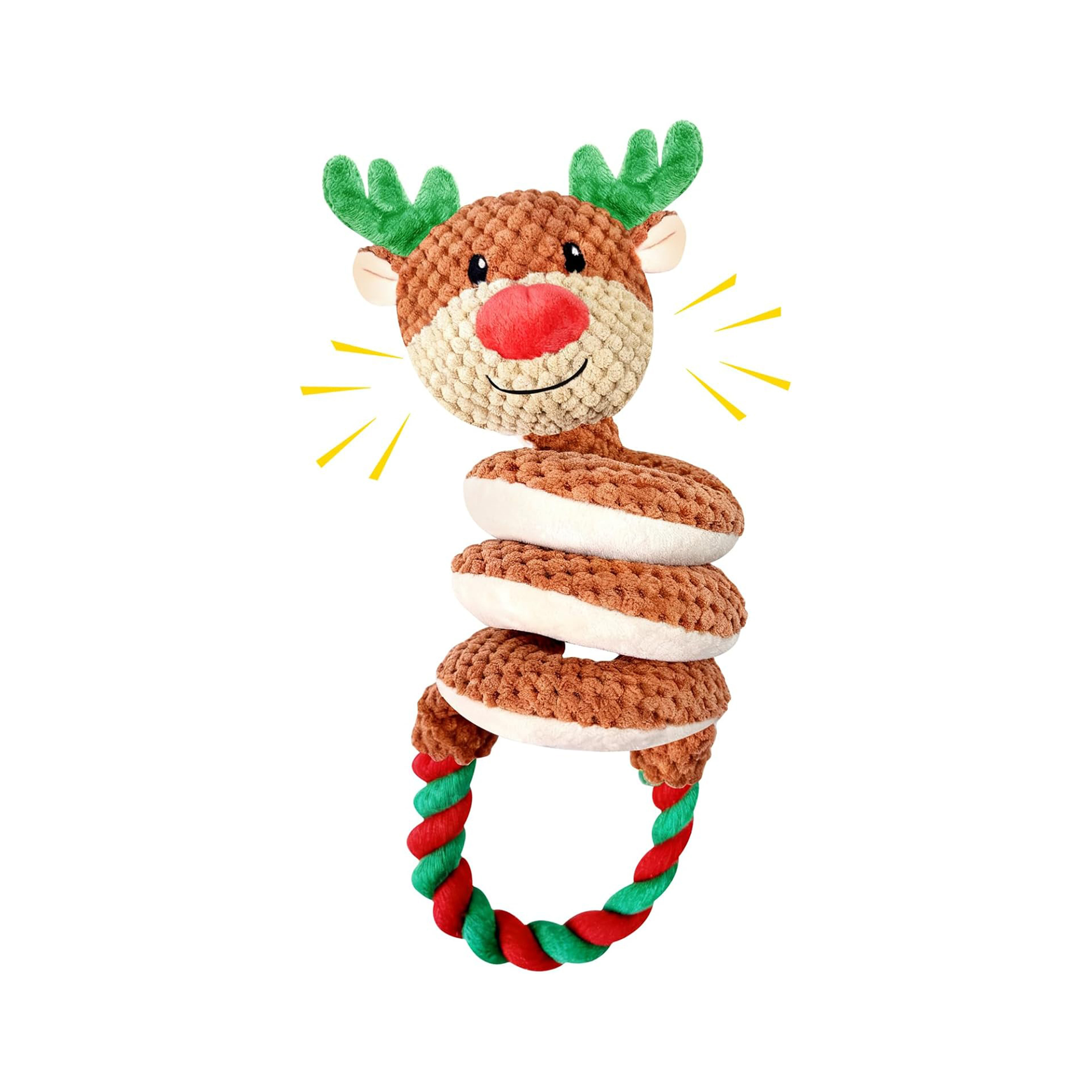Brown Wholesale Factory Polyester Interactive Luxury Small Animals Pet Dog cat Squeaky Toy
