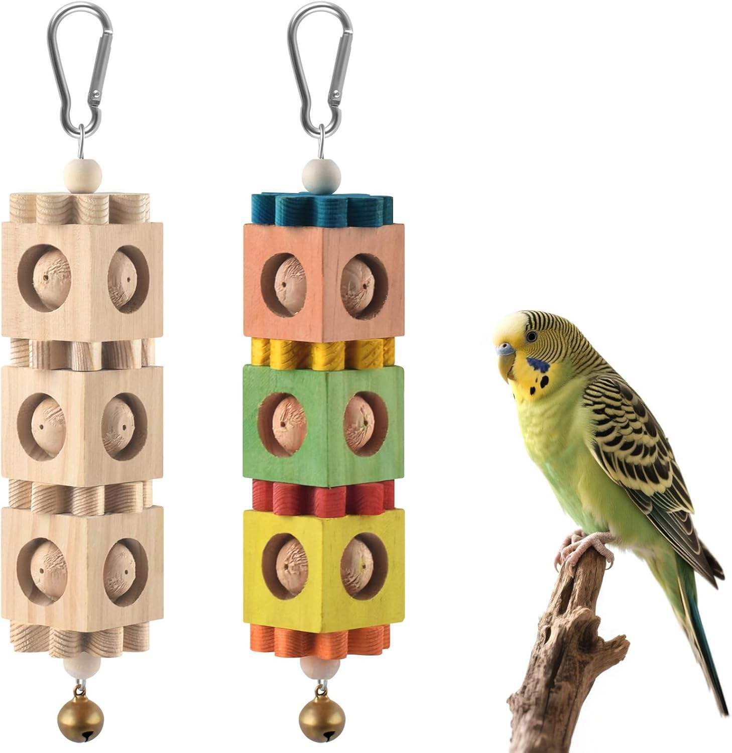 High Quality Wood Exercise Small Animal Balancing Bird Parrot Toys for Parrots
