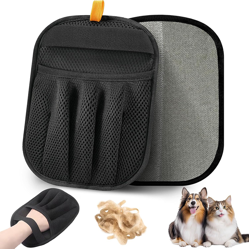 Reusable Electrostatic Pet Hair Glove Pet Hair Removal Glove for Dogs Cats