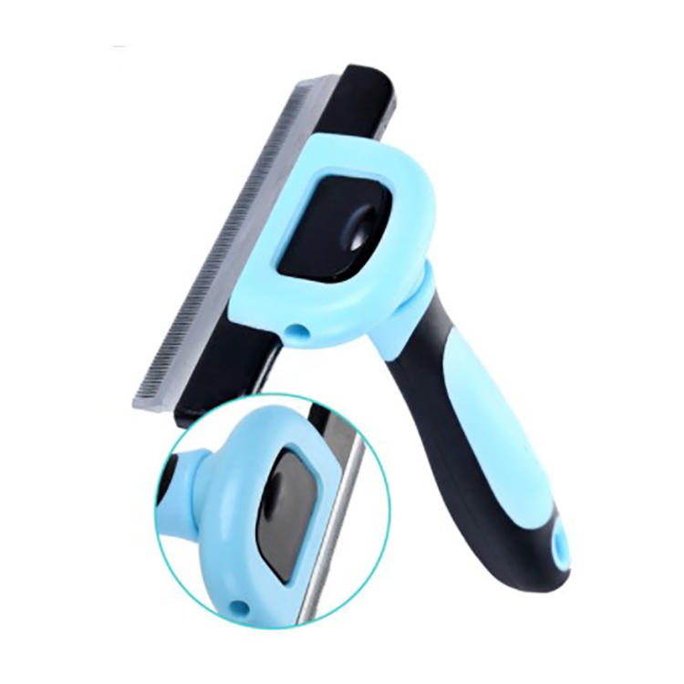 Pet Deshedding Grooming Tool Self Cleaning Dog Cat Slicker Brush