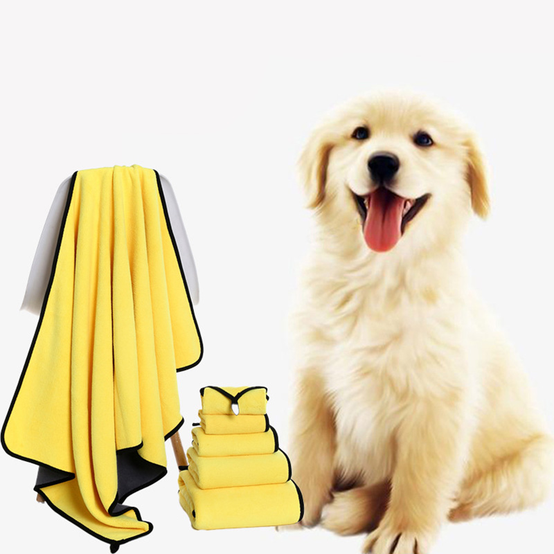 Microfiber Fast Drying Paw Bath Bathing Pet Dog Towels for Drying Dogs Cats