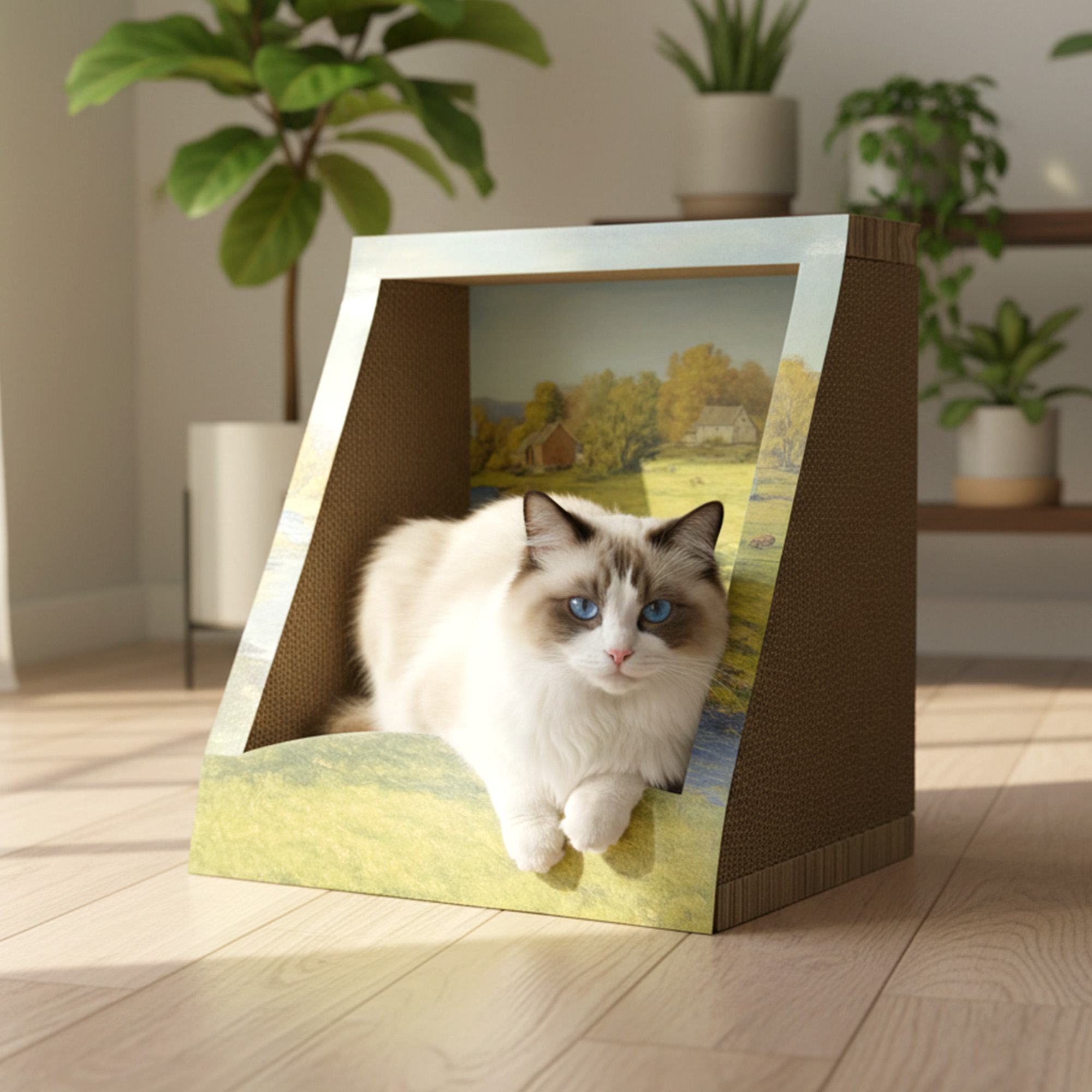 OEM ODM Corrugated paper Cat Scratcher Cardboard