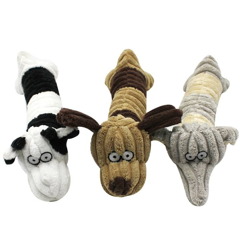 Black Grey Brown Interactive Cotton Down Pet Toy for Dog Plush Toys