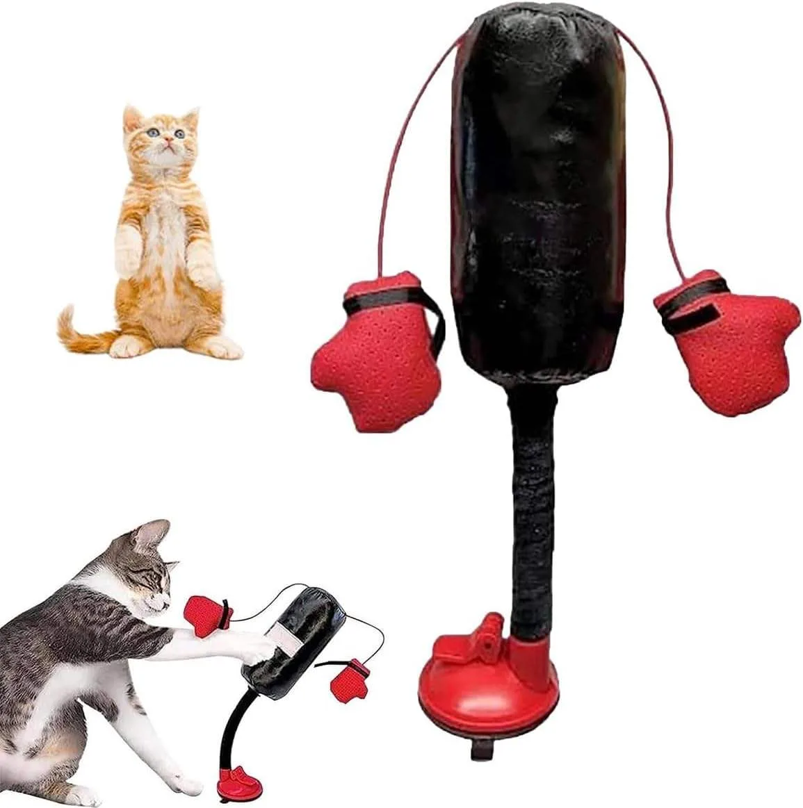 Wholesale Factory Polyester Red Training Interactive Luxury Pet Exercise Cat Boxing Toy for cat