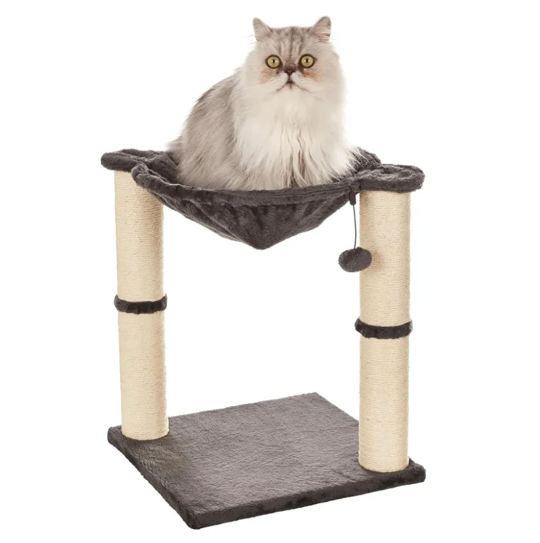 Sturdy Cat Condo Tower with Hammock Bed and Scratching Posts